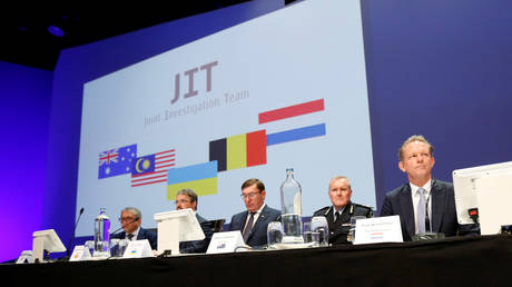 International investigators present their latest findings in the downing of Malaysia Airlines flight MH17, in Nieuwegein, Netherlands, June 19, 2019. © REUTERS/Eva Plevier