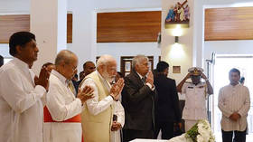 ‘Sri Lanka to rise again’: Modi pays tribute to Easter bombings victims in Christian church (VIDEO)