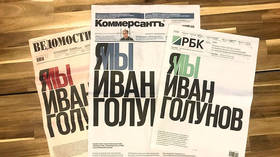 â€˜We are Golunovâ€™: Leading Russian papers run similar frontpage supporting charged journalist