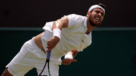 Wimbledon 10th seed Khachanov crashes out at 3rd round in straight sets to Bautista Agut