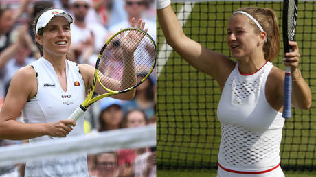 Flying the flag: Brit Konta into Wimbledon quarters as young Czech star Muchova shines 