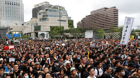 Hong Kong leader admits extradition bill is ‘dead’ after weeks of violent protests