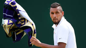 'Why doesn't he get fined?' Kyrgios rages at '*f***ing idiot' line judge during Wimbledon 1st rd win
