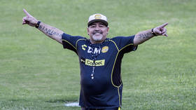 ‘I’m walking like a 15-year-old!’ Maradona takes first steps after knee surgery (VIDEO)