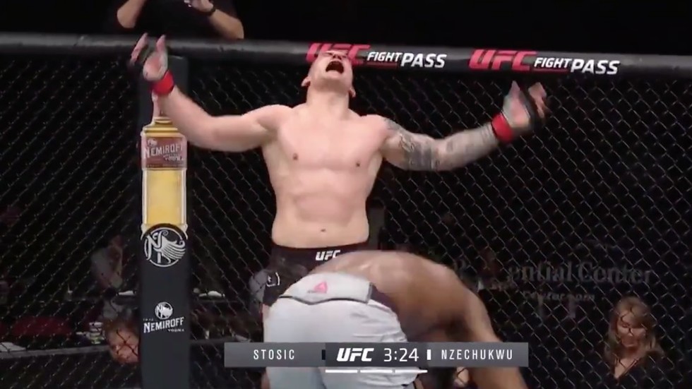 That painful winning feeling Fighter survives THREE groin kicks to win