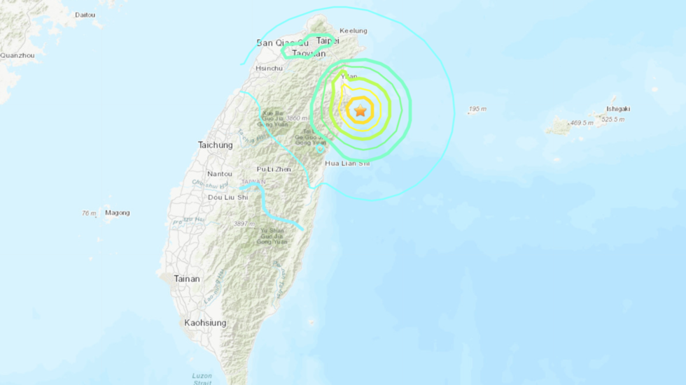 5.9 Magnitude Earthquake Strikes Taiwan – USGS — RT Newsline