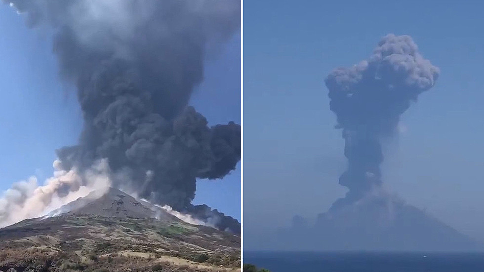 Italy’s Stromboli volcano erupts in huge explosion spewing lava & ash (VIDEOS) Italy’s Stromboli volcano erupts in huge explosion spewing lava & ash (VIDEOS)