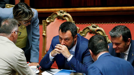 Italy's Interior Minister and Deputy Prime Minister Matteo Salvini at Senate © Reuters/ RC/zuz