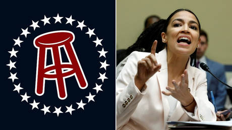 Barstool Sports / Rep. Alexandria Ocasio-Cortez (D-New York) ©  Barstool Sports;  Reuters / Yuri Gripas