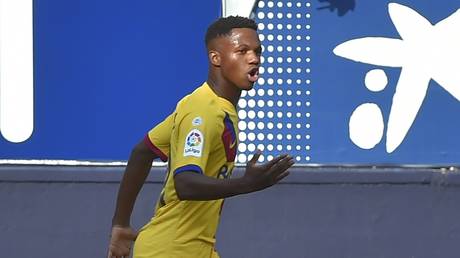 Barcelona wonderkid Fati becomes club&rsquo;s youngest ever La Liga scorer as he nets vs Osasuna