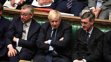 Britain's Prime Minister Boris Johnson in the House of Commons © Reuters / UK Parliament / Jessica Taylor