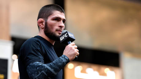 WATCH: Khabib Nurmagomedov media scrum ahead of UFC 242