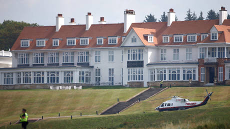 Trump knows ‘nothing’ about US Air Force stop at his Scotland hotel, but says crew have ‘good taste’