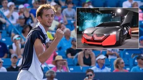 Motoring ahead: Russian tennis ace Daniil Medvedev secures high-profile BMW deal