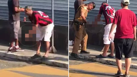 Flare nightmare: Brazilian football fan loses hand while attempting to light pyro (GRAPHIC VIDEO)