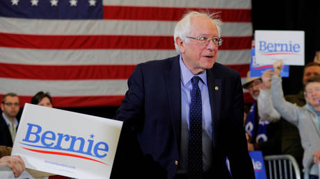 FILE PHOTO: Bernie Sanders speaks at a campaign event in Concord, New Hampshire, March 2019 © Reuters / Brian Snyder