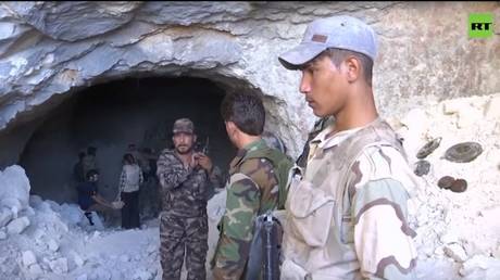 RT tours fortified caves in Syria where terrorists planned assaults, made drones & filmed fake chemical attack videos