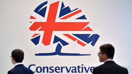 ‘Utterly vile’: Anti-Tory banner and hanged effigies suspended from bridge (PHOTO)