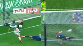 Russian footballer goes viral after unbelievable double goal-line clearance (VIDEO)
