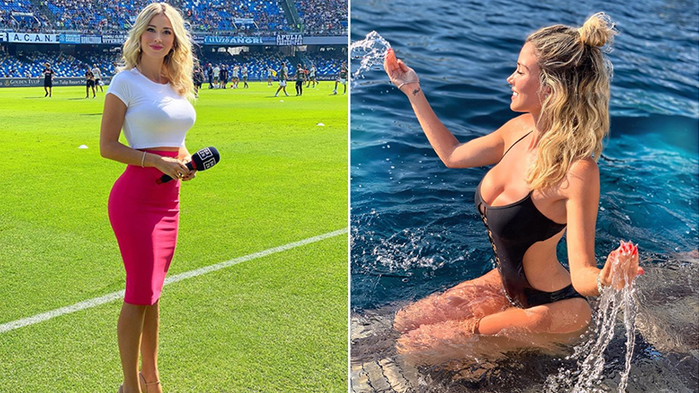 Get Them Out Italian Football Fans Beg Journalist To Flash And She Has The Ideal Response Video Rt Sport News