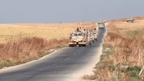 WATCH American troops & vehicles withdraw from Kurdish-controlled N. Syria ahead of imminent Turkish op (VIDEO)