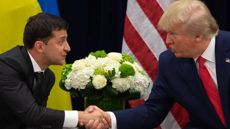 Zelensky contradicts Democrats&rsquo; impeachment narrative, says Trump didn&rsquo;t &lsquo;blackmail&rsquo; him in phone call