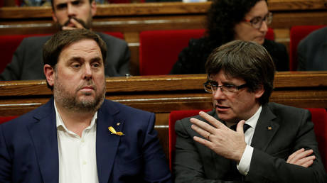 Spain sentences Catalan separatist leader to 13yrs in prison while Puigdemont remains in exile