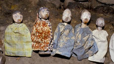 FILE PHOTO: African voodoo dolls.