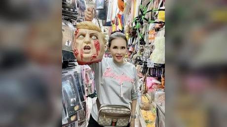 &lsquo;Happy Halloween!&rsquo; Thai princess holds up &lsquo;severed Trump head&rsquo; in social media post (PHOTO)