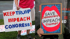 ‘This isn’t impeachment, it’s a COUP!’ Trump warns followers Dems are out for their God-given freedoms & rights