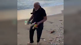 VIDEO of Indian PM Modi plogging at the beach before second day summit with China’s Xi goes viral
