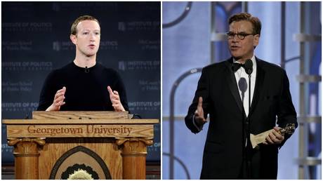 ‘Crazy lies’ vs. protected speech: Zuckerberg & Sorkin clash over who is a bigger hypocrite on First Amendment
