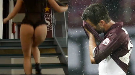‘We wanted to make people laugh’: Swiss club causes blushes by using PORNHUB pic to boost ticket sales