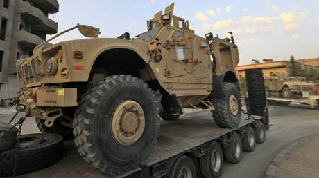 FILE PHOTO: An Oshkosh M-ATV armored vehicle.