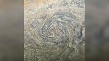 Gaze into the Jovian VORTEX: Stunningly detailed image shows depths of Jupiter’s huge swirling storms
