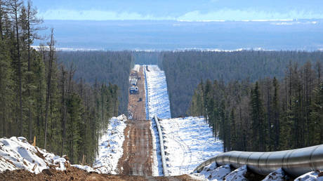 FILE PHOTO: Power of Siberia gas pipeline © Gazprom