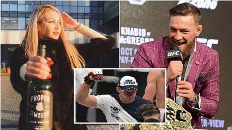 Not proper: Russian MMA veteran slams ‘stupid’ blonde for posing with McGregor’s whiskey outside youth hockey club