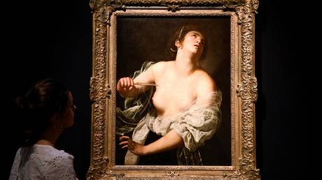 'Lucretia' by Artemisia Gentileschi, put up for auction in Paris, November 8, 2019
