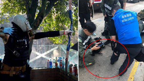 © (L) Reuters / Athit Perawongmetha; (R) AFP / Hong Kong Police Force / Stringer
