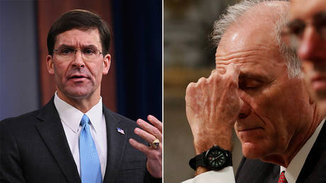 (L) US Defense Secretary Mark Esper; (R) US Secretary of the Navy Richard Spencer. © Reuters / Erin Scott; Reuters / Jonathan Ernst