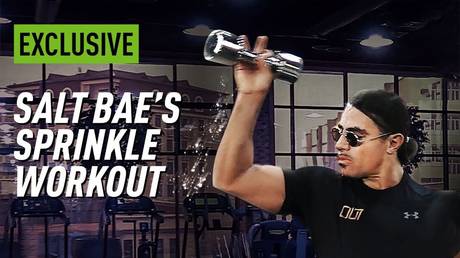 WATCH: Turkish chef to the stars Salt Bae shares the workout routine behind his iconic seasoning technique