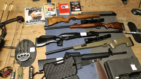 Italian police seize guns & explosives, arrest 19 in raid on &lsquo;new Nazi Party&rsquo; organizers (PHOTOS)