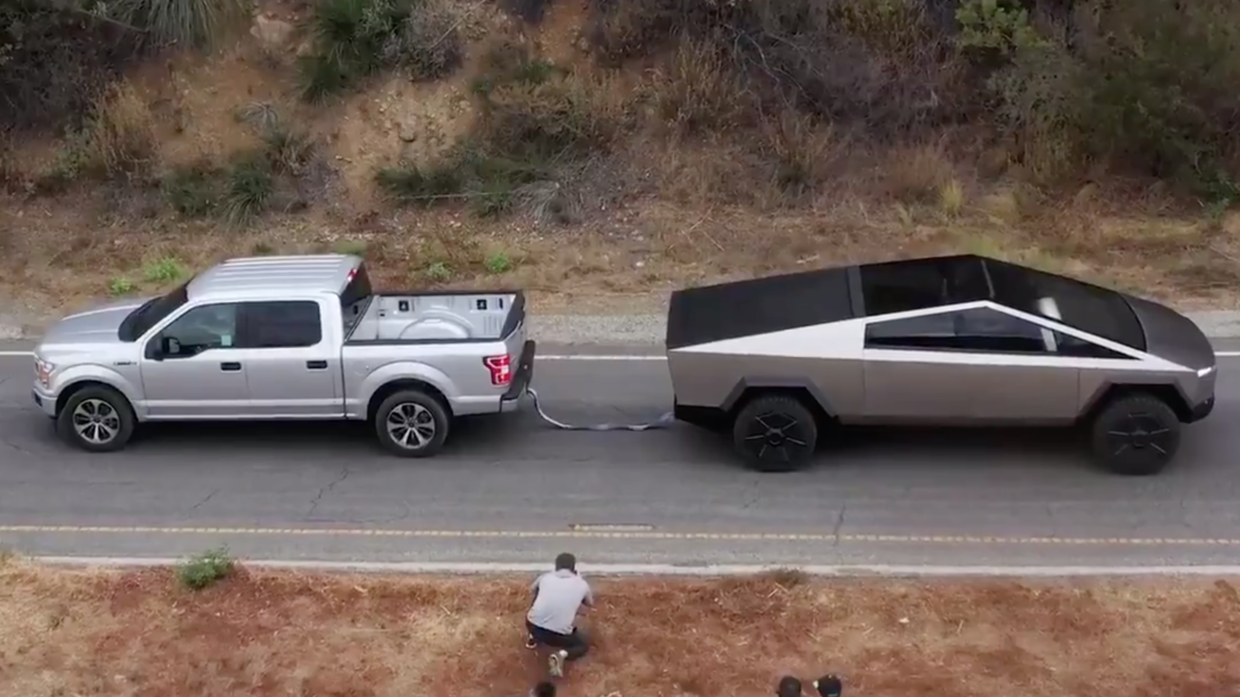 Bring It On Musk Accepts Fords Truck Tug Of War Challenge