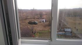 Flying way under the radar: MILITARY DRONE crashes in a backyard in a tiny Russian town (PHOTO, VIDEO)