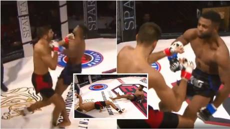 WATCH: Spectacular MMA double knockdown leads to KO win after both fighters land HUGE left hooks