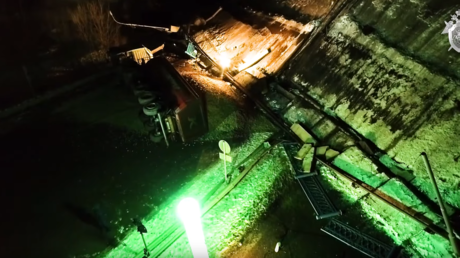 Russian driver dodges death as bridge COLLAPSES in front of his vehicle (VIDEOS)