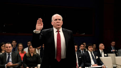 John Brennan tesifies before the House Intelligence Committee, 2017 © Reuters / Kevin Lamarque