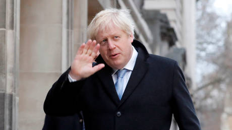 ‘Enjoy a celebration’: Boris Johnson cheers projected landslide Tory win in UK general election