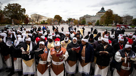 Black Hebrew Israelites protesting outside the Capitol. FILE PHOTO © Reuters / Al Drago