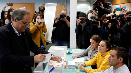 Catalan leader Torra congratulates nationalists on victory in Scotland
